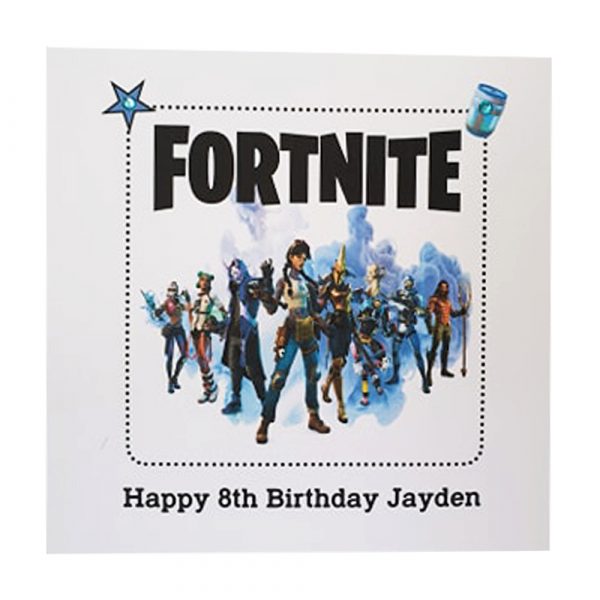 Fortnite Birthday Card