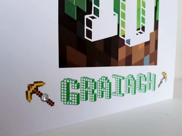 minecraft birthday card