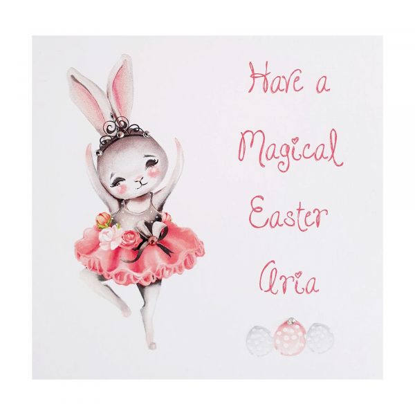 Easter Bunny Ballerina Card
