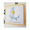 Floral Initial Birthday Card