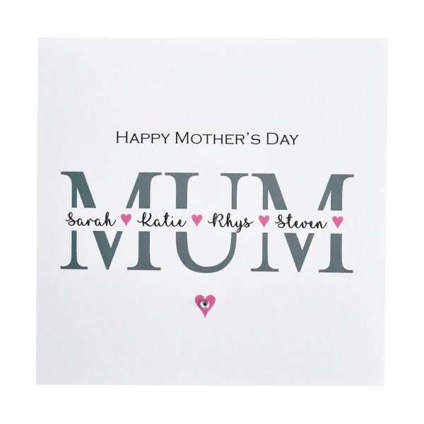 Personalised Mothers Day Card