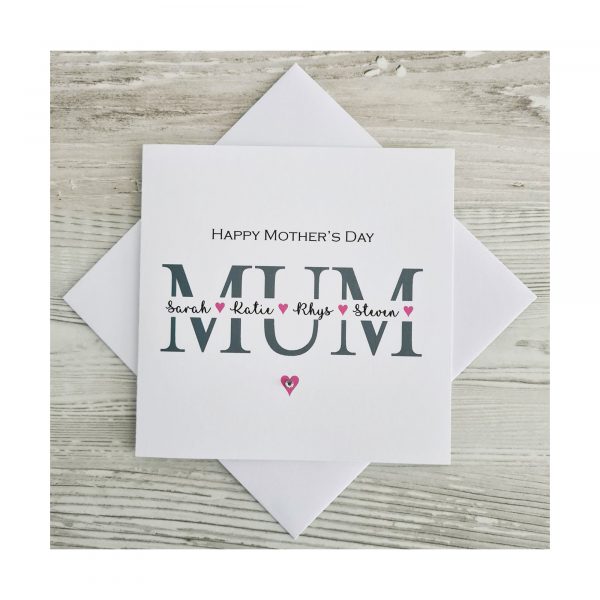 Personalised Mothers Day Card