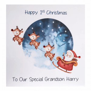 Grandchilds 1st Christmas Card