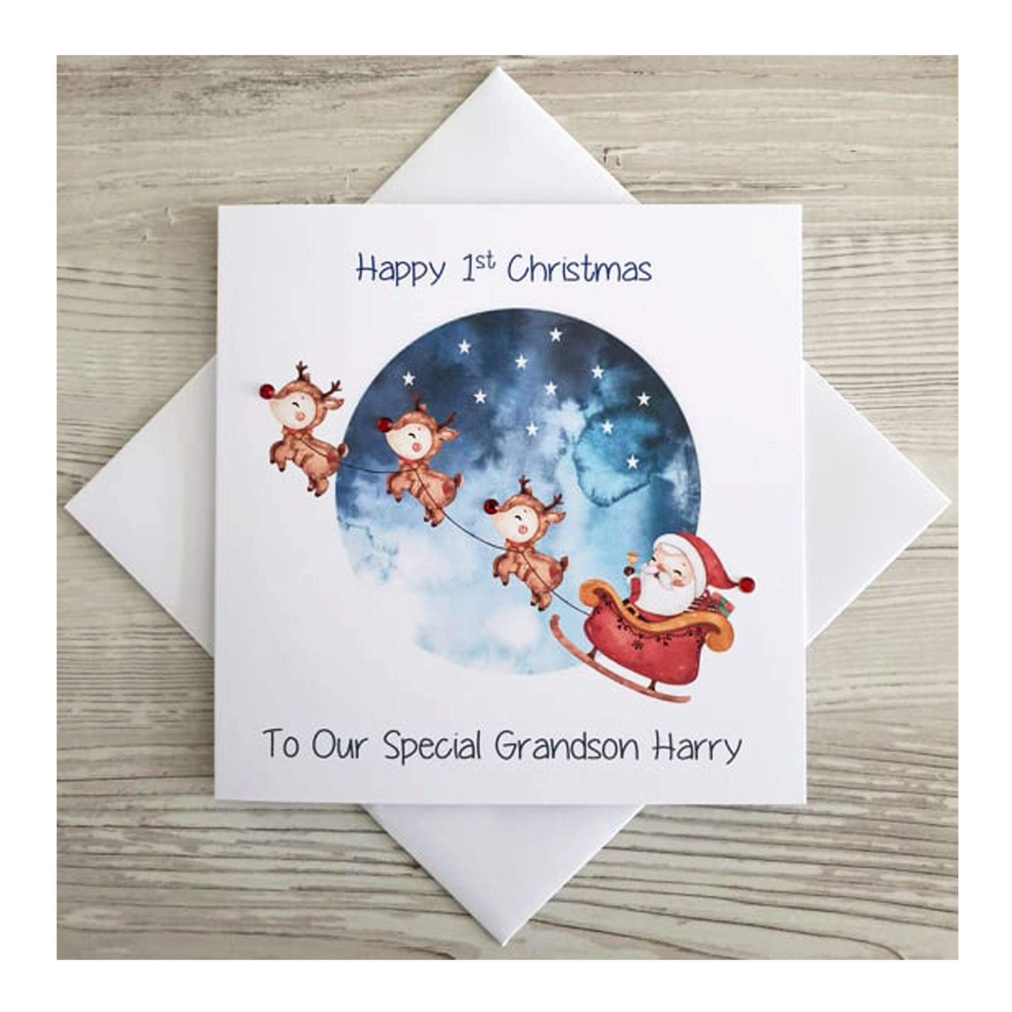Grandchilds 1st Christmas Card